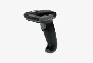 黑色手持商品扫描抢免抠