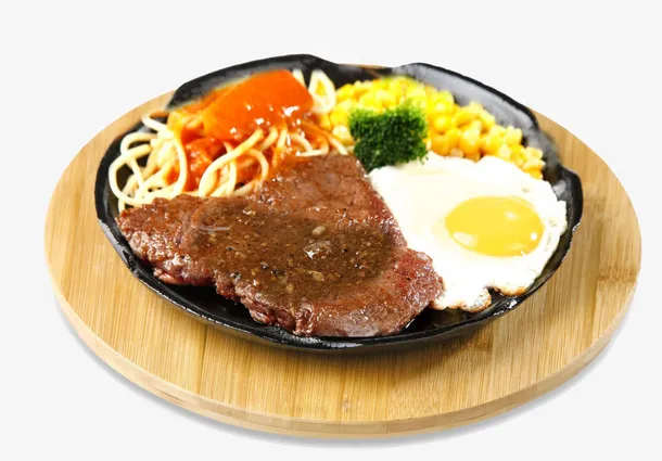 牛排 套餐 儿童牛排免抠