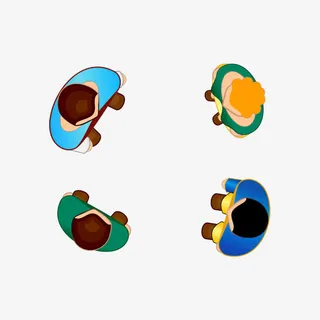 顶视图 俯视图免抠