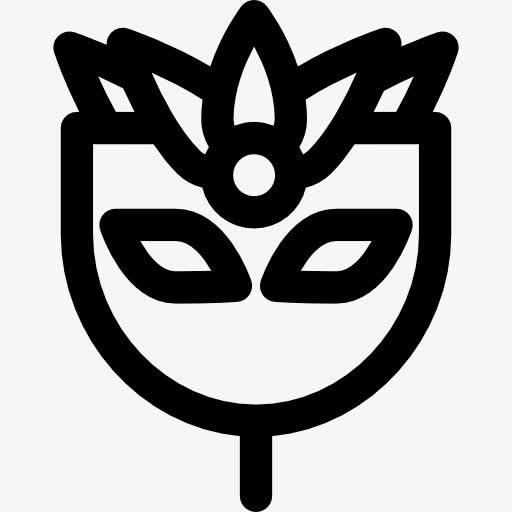 狂欢节面具图标免抠
