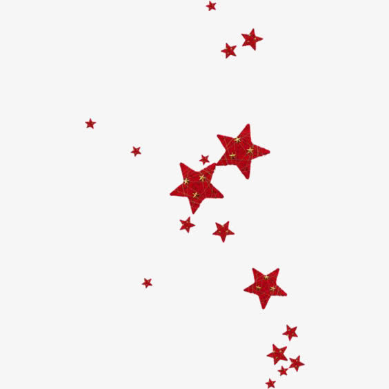 红色五角星免抠
