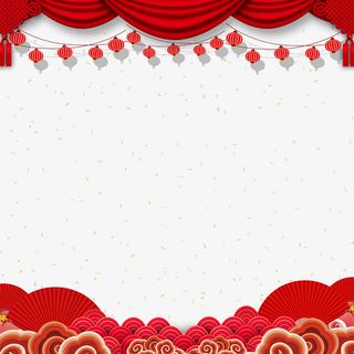 国潮风传统节日装饰元素图案免抠