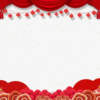 国潮风传统节日装饰元素图案免抠