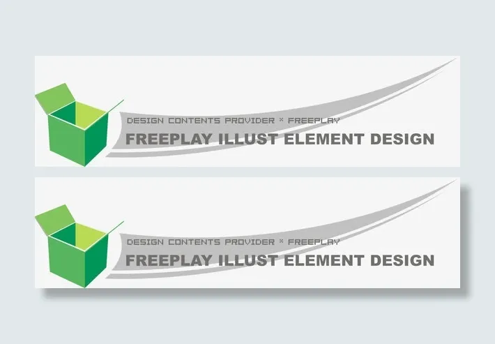 标题栏矢量素材免抠