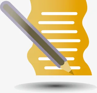 铅笔和纸图片免抠