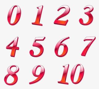 阿拉伯3D数字免抠