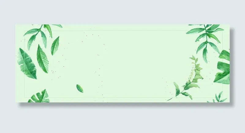 淘宝春季清新绿色海报背景高清