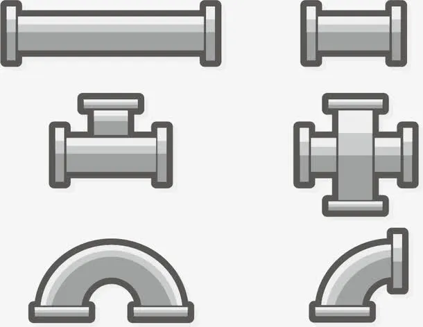 矢量图输水通道免抠
