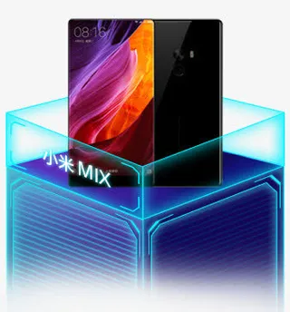 黑色小米新款手机科技创新免抠