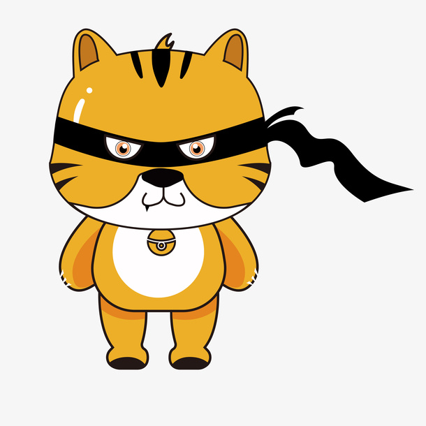 可爱老虎素材飞天虎盗免抠