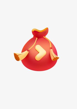 国潮元素 年货节 春节 传统 中国风福袋免抠