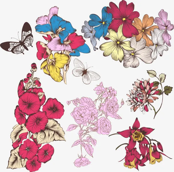 矢量春暖花开免抠