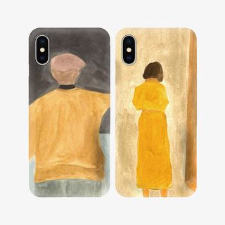 情侣油画手机壳免抠PNG免抠