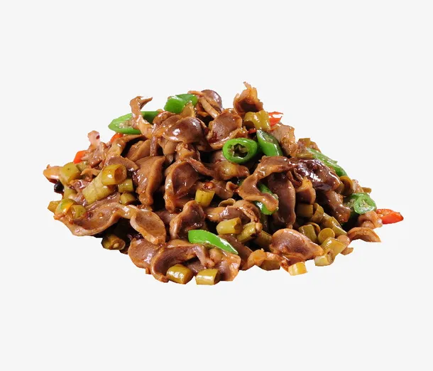 辣椒酸辣鸡杂鸡胗免抠