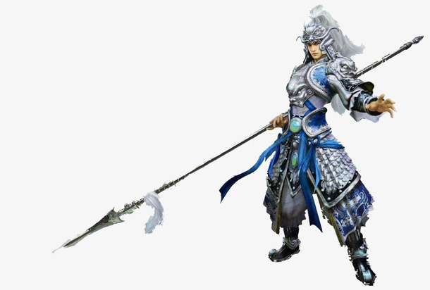 古代帅气将士赵云免抠