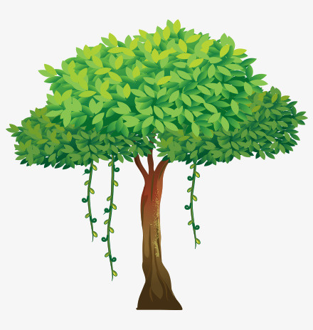 大树春天树木矢量16免抠