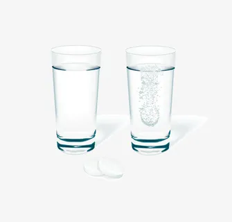 矢量泡腾片素材免抠