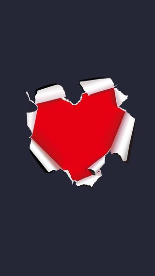 创意手撕爱心情人节主题H5背景高清