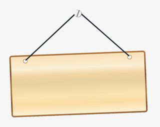 手绘木牌挂牌免抠