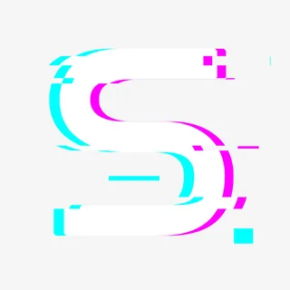 抖音风格英文字母S免抠