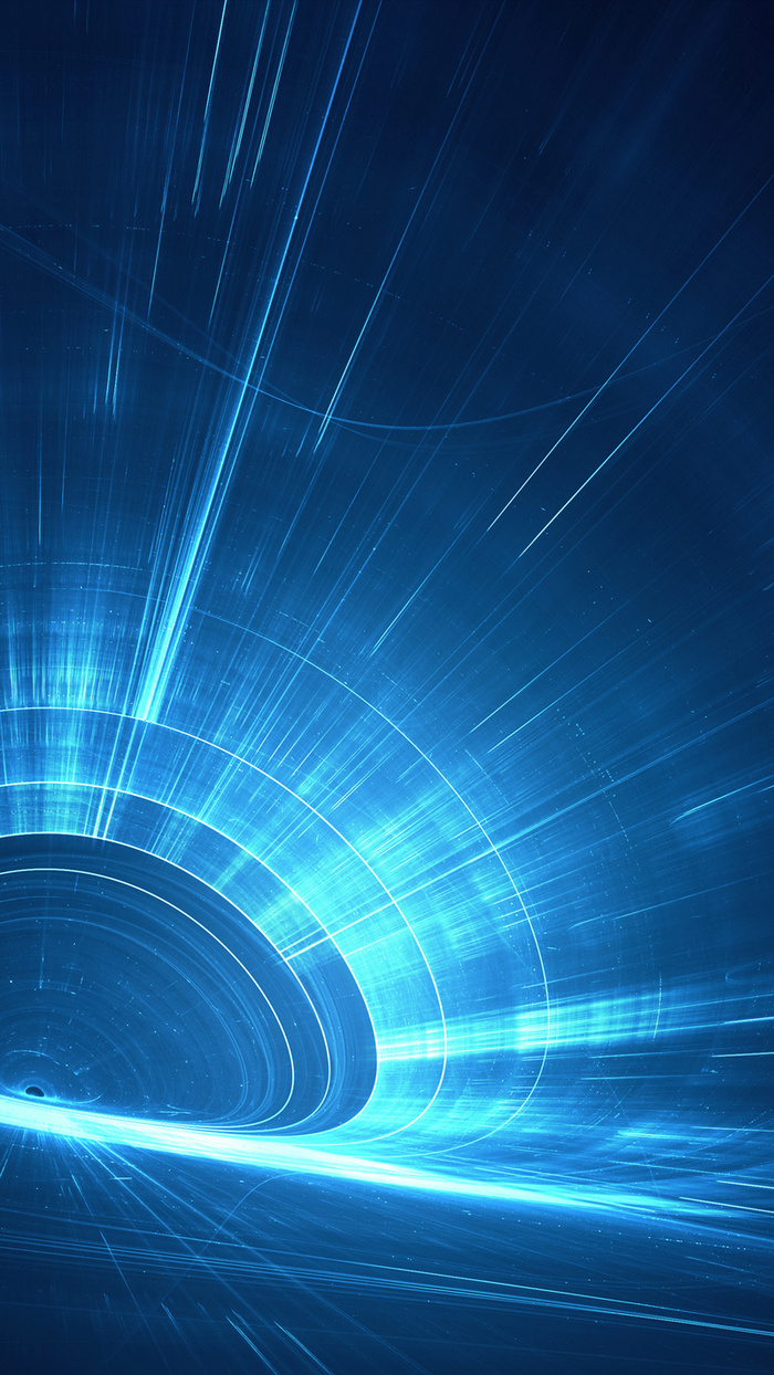 蓝色炫彩光影H5背景高清