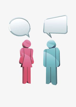 对话的小人免抠