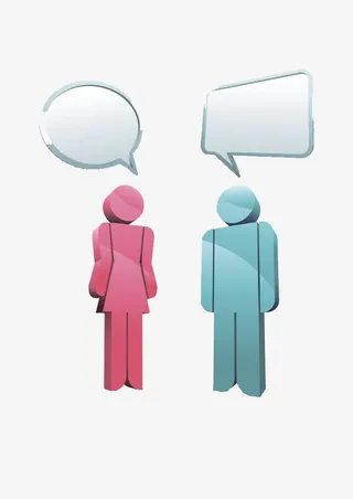 对话的小人免抠