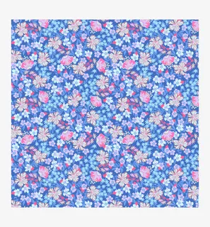 蓝色碎花儿纹理贴图免抠