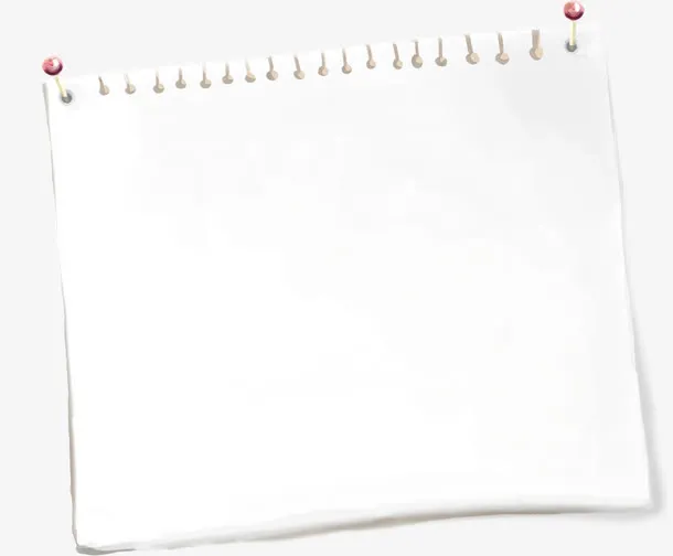 白色清新信纸标签免抠