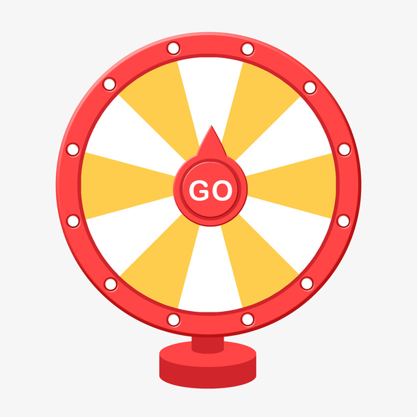 免扣卡通红黄色抽奖免抠