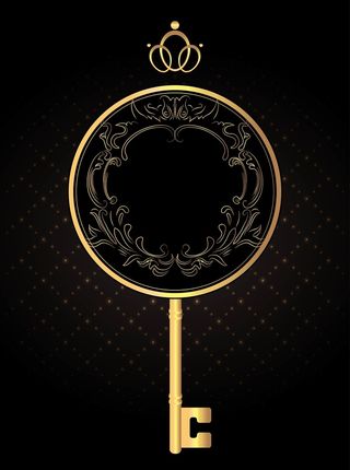 矢量质感欧式底纹钥匙背景素材高清