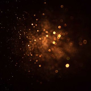 黑底黄光背景高清