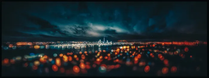城市夜景 霓虹灯背景高清