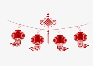 节日灯笼系列免抠