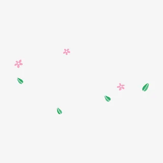 飘落的花朵和落叶免抠