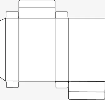 盒子平面展开图免抠