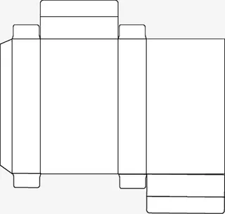 盒子平面展开图免抠