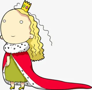 卡通女王皇后人物元素免抠