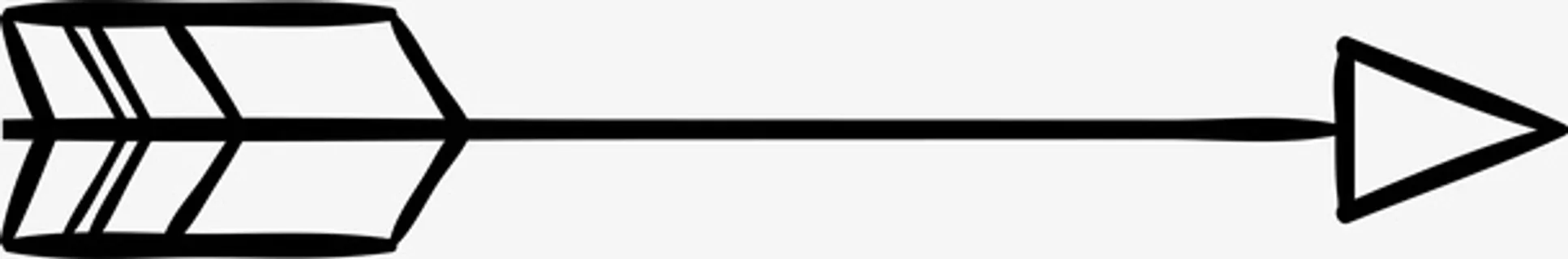 手绘简易弓箭免抠