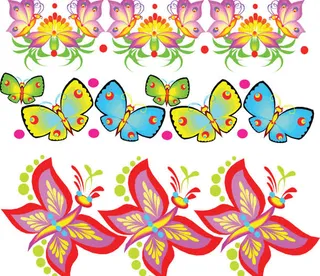 多彩的蝴蝶免抠