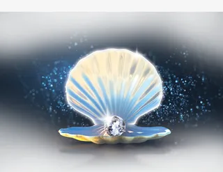 贝壳里的钻石免抠