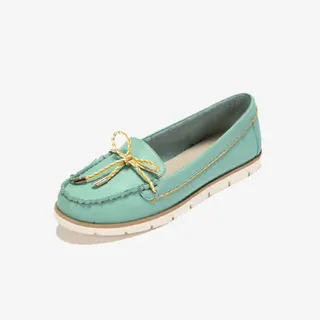 绿色豆豆鞋免抠