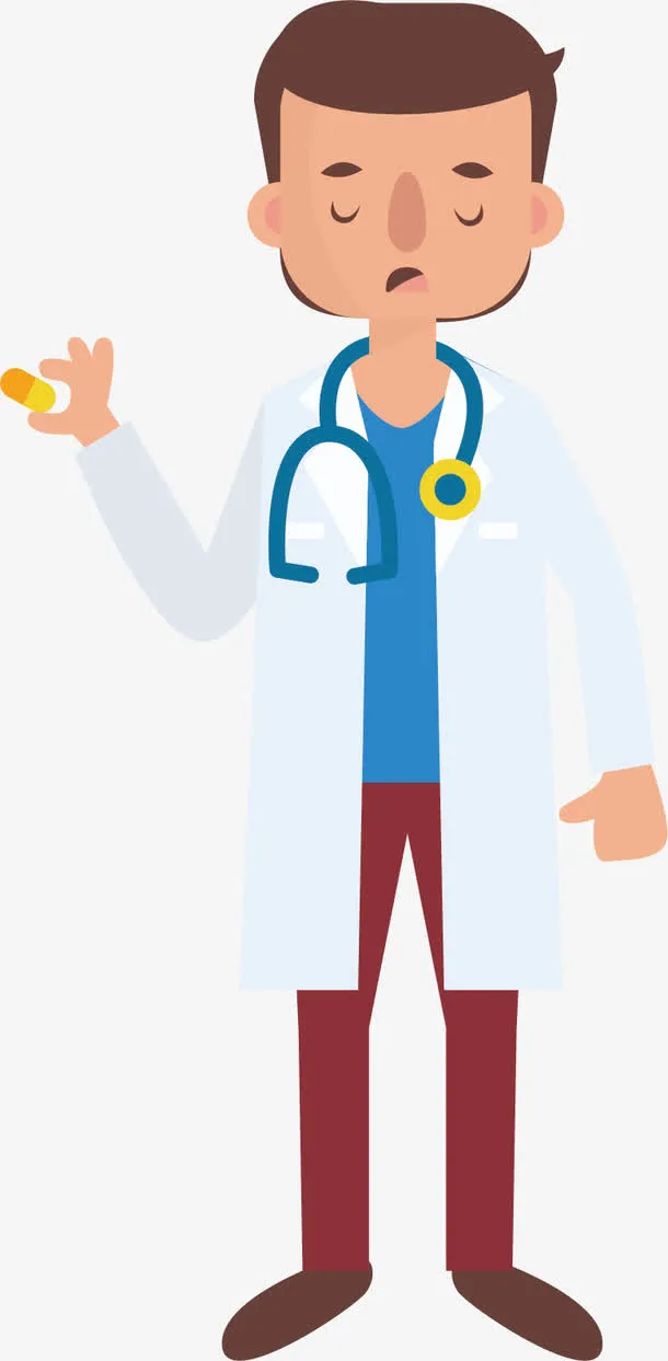 创意卡通医生免抠
