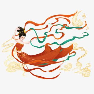 敦煌卡通人物免抠