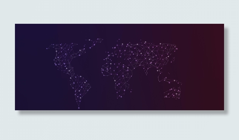 简约渐变色花纹banner高清