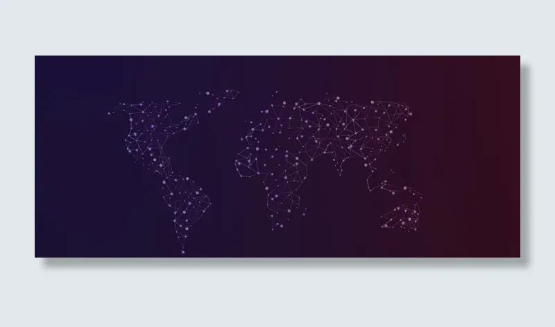 简约渐变色花纹banner高清