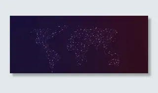 简约渐变色花纹banner高清