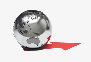 一颗金属球体免抠