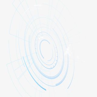 科技光圈蓝色炫光免抠