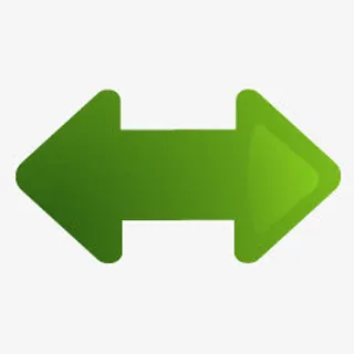 左右箭头矢量圆角PNG图标免抠